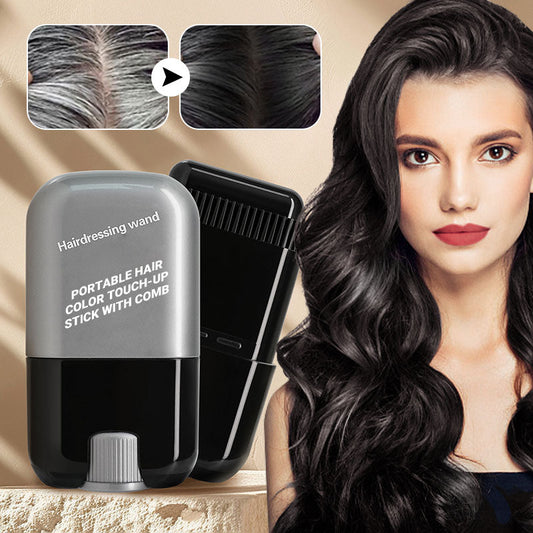 Bâton de Retouche de Couleur pour Cheveux Portable avec Peigne