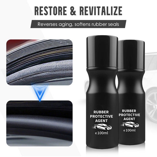 🚗 Protecteur de Joints en Caoutchouc pour Voiture - Revitalise, Lubrifie et Protège contre les UV - Application Facile avec Bouchon Éponge