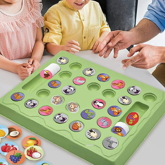 Jeu d'échecs à retourner les animaux pour enfants à 2 joueurs