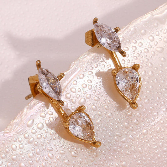 Boucles d’oreilles élégantes à clou pour femme