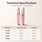 🔥 50% DE RÉDUCTION ! ⏰Tondeuse à sourcils électrique en stylo avec éclairage LED – Appareil de dépilation de précision rechargeable par USB