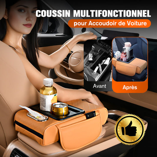 Coussin Multifonctionnel pour Accoudoir de Voiture