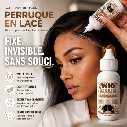 💧✨ Colle pour perruque dentelle invisible imperméable, fixation longue tenue résistante à l’eau et confortable ✨