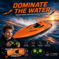 🎮🚢 PROMO FLASH 50% ! Bateau Radiocommandé Haute Vitesse 2.4GHz – Double Moteur, Coque Étanche, 2 Couleurs, 27cm, Parfait pour Piscine & Lac ⚡