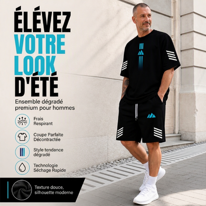 ☀️ Ensemble Deux Pièces T-Shirt & Short d'Été pour Homme 🩳