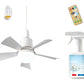 🌀 PROMO LIMITÉE 50% DE RÉDUCTION ! 💡 Ventilateur Suspendu Portable 2-en-1 avec Télécommande – Ventilation & Éclairage LED, Installation Instantanée 🏠
