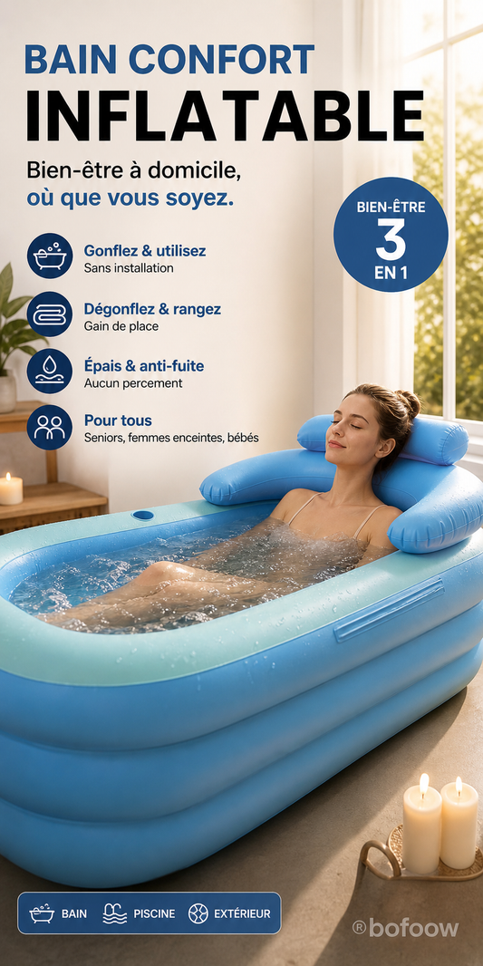 Baignoire gonflable portable pour adultes