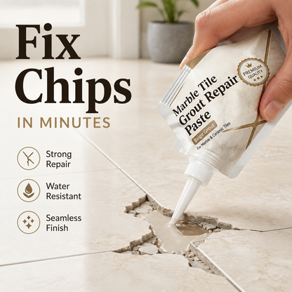 🔥🎁 NOUVEAU : 50 % DE RÉDUCTION 🔥 Pâte de réparation pour joints de carrelage en marbre beige