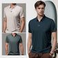 🔥 T-shirt décontracté à revers pour homme, respirant et infroissable
