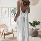 📢📢50% DE RÉDUCTION ! 👗☀️ Robe Camisole Femme Élégante – Dos Nu, Cordon de Serrage & Coupe Longue pour un Été Chic et Frais ⚡