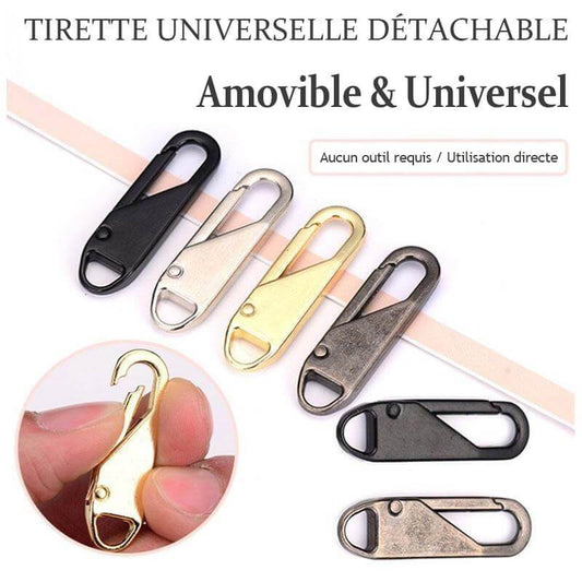 Tirette universelle détachable pour fermeture à glissière (8PCS)