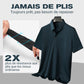 🔥 T-shirt décontracté à revers pour homme, respirant et infroissable
