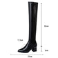 ✨série automne hiver✨bottes en cuir chaudes pour femmes✨avoir l'air mince