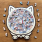 🎅Soldes de Noël 46 % de réduction🐱Puzzle en bois représentant un chat aux couleurs Morandi, 135 pièces🎁