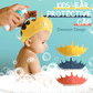 🔥 -50% ! 🛁 Bonnet de Douche Imperméable pour Bébé – PP + TPE – 15×13 cm – Ajustable – Couronne Dessin Animé – Jaune/Bleu/Rouge – Anti-Eau Yeux et Oreilles 👶