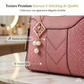 📢📢50 % DE RÉDUCTION !! ⏰Sac À Main Femme Élégant – Poignées & Bandoulière, Cuir PU, Texture Coutures en V, 8 Couleurs, Organisation Intelligente ✨