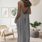 📢📢50% DE RÉDUCTION ! 👗☀️ Robe Camisole Femme Élégante – Dos Nu, Cordon de Serrage & Coupe Longue pour un Été Chic et Frais ⚡