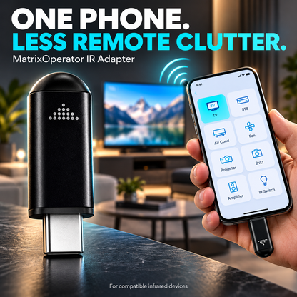 📱 MatrixOperator – Télécommande infrarouge universelle pour smartphone | Contrôlez jusqu'à 15 appareils 🔥