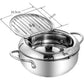 🍳 Friteuse à contrôle de température – Fini les frites trop cuites ou froides – Corps profond, thermomètre intégré, support de vidange – Idéal pour friture maison 🍟