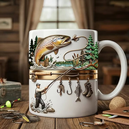 🎣Tasse à café Hooked on Fishing