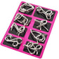 💖🧠 Iron Link Unlock Interlock Game - Casse-Tête Métallique Anti-Stress pour Défi Cérébral et Relaxation 🧩✨