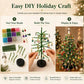 🎄✨ Kit de perles pour sapin de Noël à réaliser soi-même – 🎅 Créez votre propre décoration de Noël scintillante