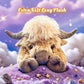Jouet Nouveau Cadeau de Noël 🐂🎁 Peluche Mignonne de Vache des Highlands en Dessin Animé