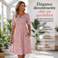 🌸 -50% | Robe décontractée à col V pour femme – Imprimé tendance avec poches👗