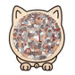 🎅Soldes de Noël 46 % de réduction🐱Puzzle en bois représentant un chat aux couleurs Morandi, 135 pièces🎁
