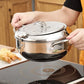 🍳 Friteuse à contrôle de température – Fini les frites trop cuites ou froides – Corps profond, thermomètre intégré, support de vidange – Idéal pour friture maison 🍟