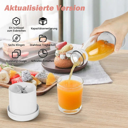 🎄 Promo Noël Éclatante：70 % de réduction ! 🎄 Vitalité en Voyage | Jus Frais Fait Maison en 30s - Extracteur Portable Rechargeable 🥤