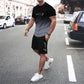 🔥VENTE CHAUDE🔥Ensemble T-shirt à dégradé de couleurs et short pour homme – Confort décontracté au quotidien