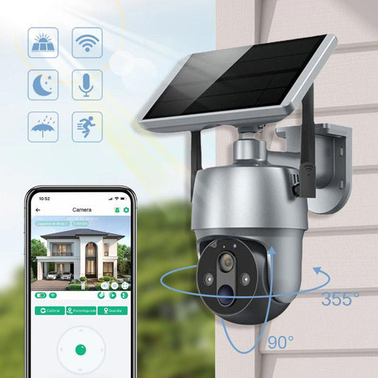 Solar 360-degree Surveillance Camera Full Color Night Vision（Livraison gratuite）