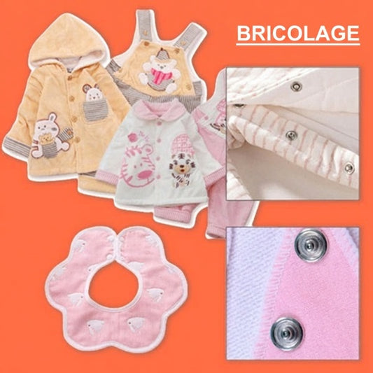 📢📢50 % de réduction！！！Kit d'outils pour boutons-pression en métal avec pinces de fixation