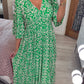 🔥DERNIER JOUR 50% DE RÉDUCTION🔥Robe à fleurs à col en V