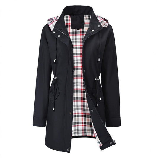 🥰Nouvel arrivage - 50 % de réduction🔥Vestes décontractées de couleur unie, manteaux imperméables et coupe-vent, coupe-vent à capuche