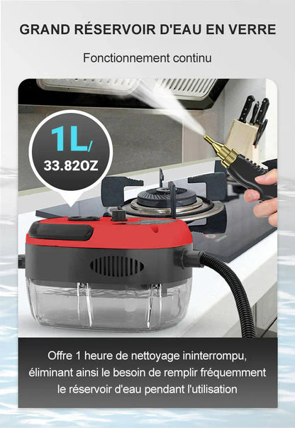 💨 50% DE RÉDUCTION! 🔥 Nettoyeur à Vapeur à Haute Température Pressurisée Portatif 2500W – Élimine la Graisse & les Saletés, Nettoyage Efficace pour Toute la Maison 🏠