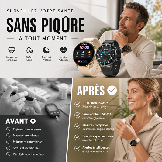 ⌚ 50 % DE RÉDUCTION EN CE MOMENT ! ⚡Montre intelligente multifonctionnelle