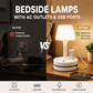 💡🔌 Lampe de chevet avec prises USB et secteur – 50 % de réduction ! 3/4 prises secteur, 2 ports USB, 1 port Type-C – rechargez vos appareils pendant que vous dormez. ⭐🏠