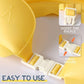 🔥 -50% ! 🛁 Bonnet de Douche Imperméable pour Bébé – PP + TPE – 15×13 cm – Ajustable – Couronne Dessin Animé – Jaune/Bleu/Rouge – Anti-Eau Yeux et Oreilles 👶