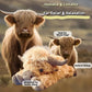 Jouet Nouveau Cadeau de Noël 🐂🎁 Peluche Mignonne de Vache des Highlands en Dessin Animé