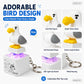 Porte-Clés Bouton Mouette avec Son Réaliste et Lumière LED – Cadeau Interactif Amusant pour la Famille et les Amis