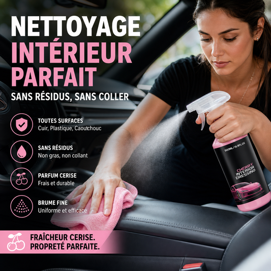 🔥 DERNIÈRE CHANCE –50% ! Le Nettoyant qui Ravive Votre Intérieur Auto – Polyvalent, Parfum Cerise, Sans Résidu – Pour un Habitacle Impeccable 🍒