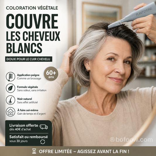 Teinture capillaire végétale à peigne