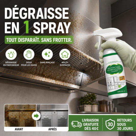 Spray dégraissant ultra-puissant à action rapide pour barbecues