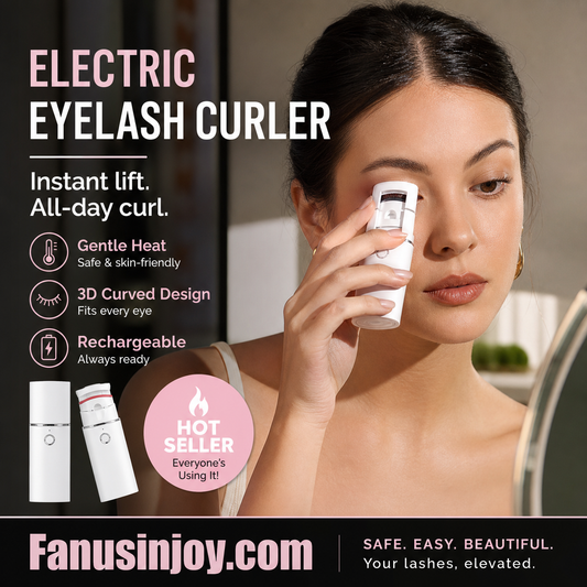 🔥Surprise : 50 % de réduction ! 👩🏻‍🏭Retrouvez de magnifiques cils ! ✨️Recourbe-cils électrique rechargeable et chauffant