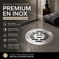 🔥-50% PROMO✨Siphon de sol rond inox brossé🚿Anti-odeur efficace, empêche les remontées de mauvaises odeurs
