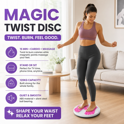 ✨ Planche d'équilibre pour massage et exercices de torsion de la taille – Brûlez les graisses, affinez votre taille et améliorez votre circulation sanguine à domicile