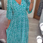 🔥DERNIER JOUR 50% DE RÉDUCTION🔥Robe à fleurs à col en V