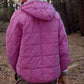 Manteau ample et chaud à capuche pour femmes